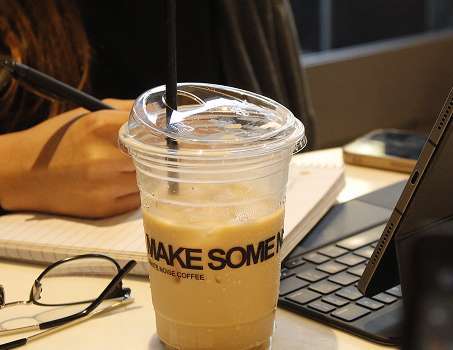 Ordered by Bowie Chen at White Noise Coffee Manhattan