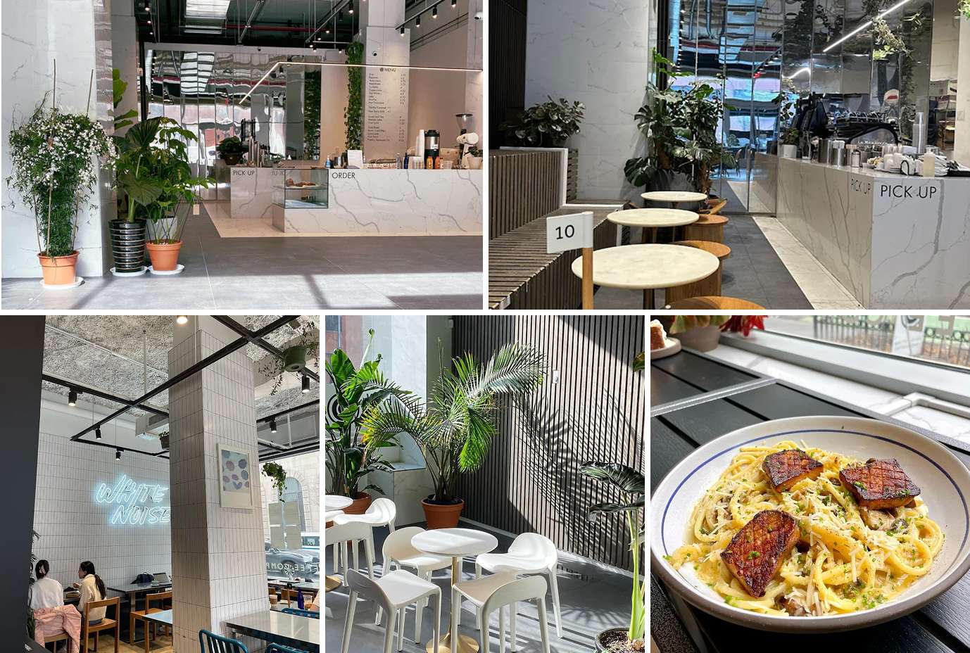 White noise coffee interior